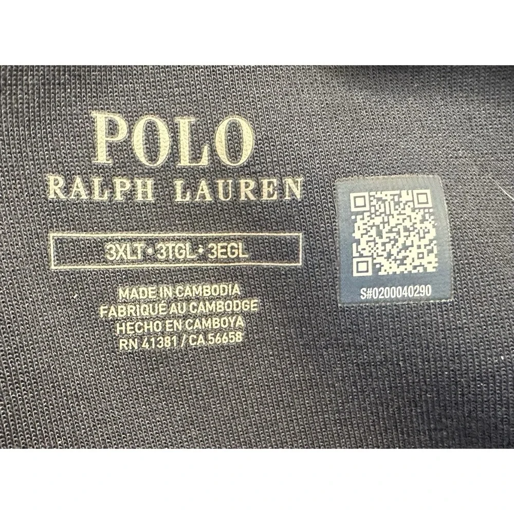 Polo‎ Ralph Lauren Cargo Joggers Mens 3XLT Navy Double Knit Sweatpants NEW NWT